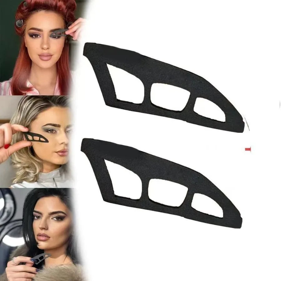 Hypoallergenic Oval Eyeshadow Stencil Tool for Beginners  with ABS Plastic Handle, Perfect for Smoky Eye Makeup Looks