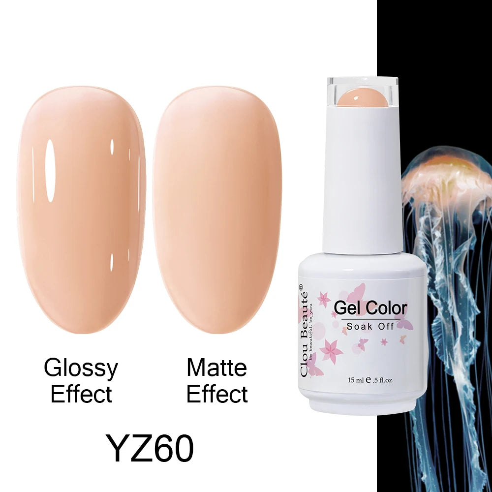 Clou Beaute Royal Blue Color Winter Trendy Semi Permanent Nail Art Manicure Varnishes Gel Nail Polish Hybrid Base Gel Top Coat