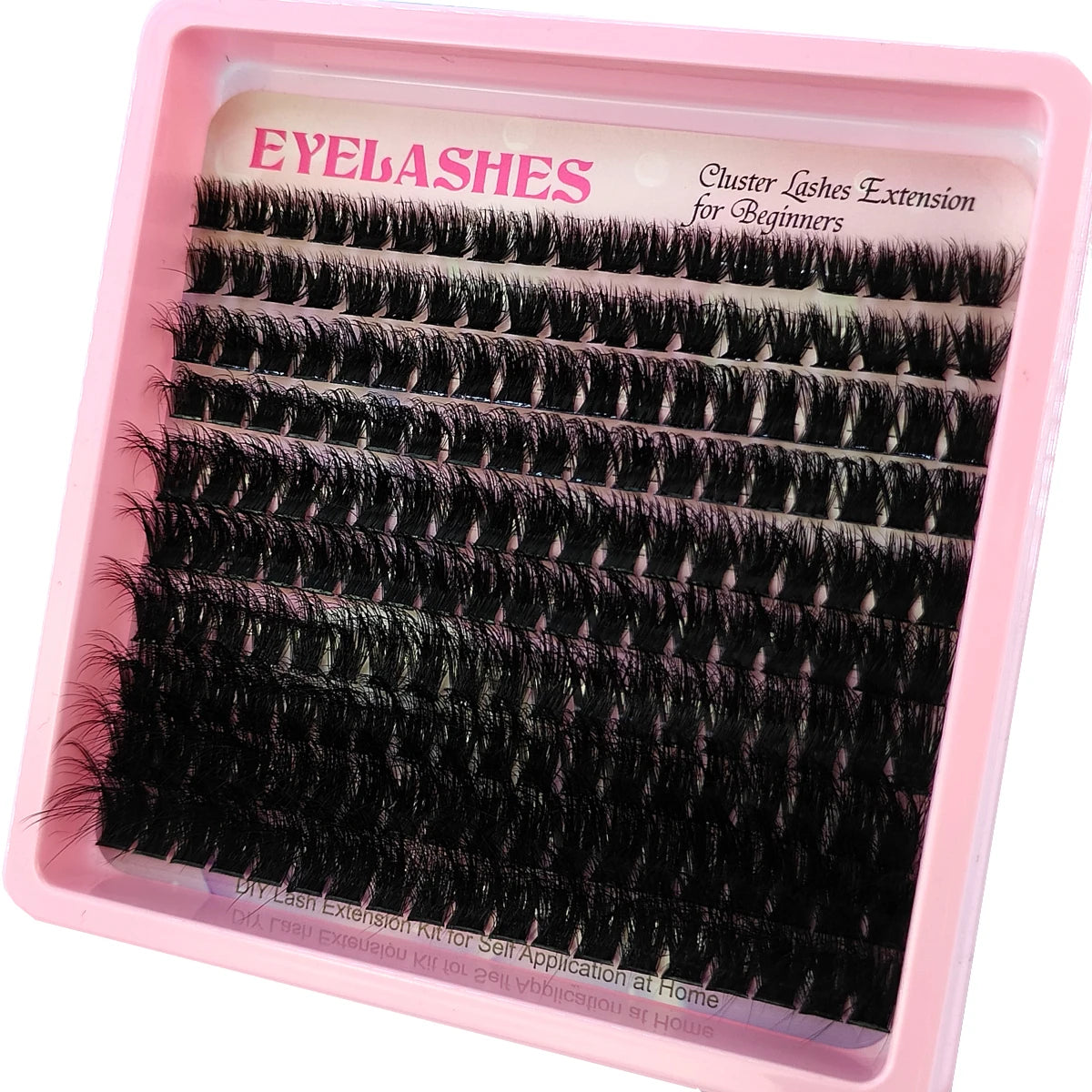10Row 40D-200D 5D Fluffy Thick Lashes Clusters 10-18mmMix Wispy Individual Lashes Extensions Clusters DIY Makeup False Eyelashes