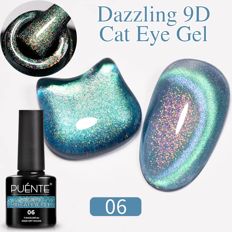 PUENTE 5ml Metallic Painting Liner Gel Polish Bright Mirror Effect Semi-Permanent UV Nail Varnish For Stunning French Nail Art