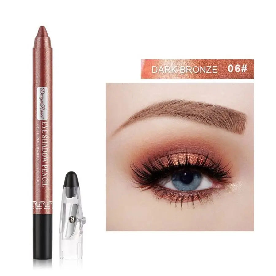 Eyeshadow Pen, Eyeliner Pen, Eyeshadow Stick, Under-Eye Shadow Pen, Pearlescent Eyeshadow Pen with Sharpener, Foam Pen, Single-Color Eyeshadow Pen, Pearlescent Under-Eye Shadow, Highlighter, Smudge-Proof