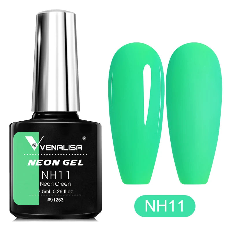 VENALISA Summer Neon Color Beauty Nail Gel Polish Bright Nail Art Salon Lacquer Soak off UV LED Fluorescence Gel Nail Varnish