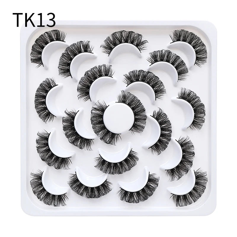 Russian Strip Lashes Makeup Lashes 25mm 3D Mink Volume Fluffy Natural False Eyelashes Thick Dramatic Mink Eyelashes Wholesale