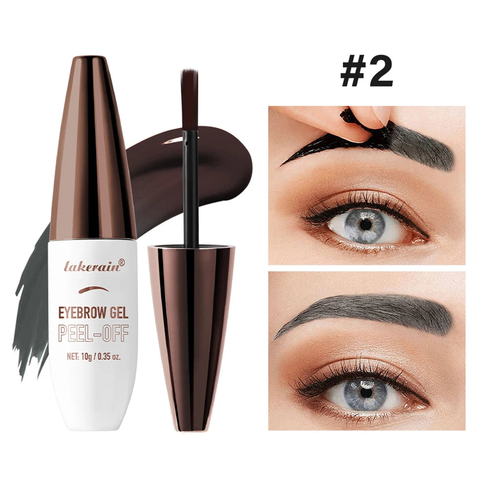 Waterproof Peel Off Eyebrow Gel Tint Semi Permanent Tattoo Brow Tint Transfer-proof, For Fuller & Defined Looking Brows Makeup