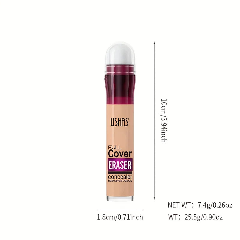 New Sponge Head Concealer for Dark Circles Freckles Acne Pigmentation and Blemishes Long Lasting Moisturizing Liquid Foundation