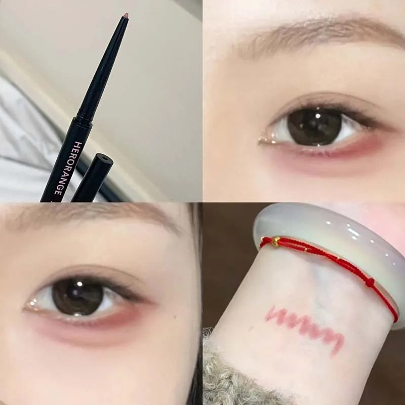 Herorange Silky Eyeliner Gel Pen, Smooth and Colorful, Waterproof and Sweat-Proof, Natural and Long-Lasting, Easy to Apply, Not Easy to Smudge, Suitable for Beginners