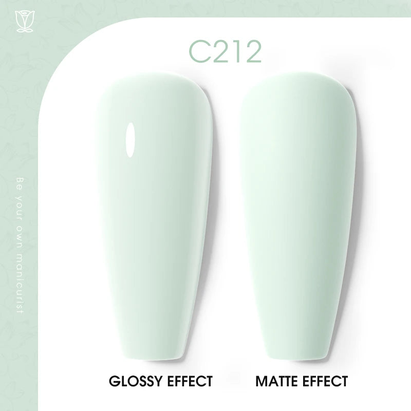 ROSALIND 7ml/15ml Summer Green Gel Nail Polish Semi Permanent Nail Art Manicure Soak Off Top Base Matt Hybrid Varnishes UV Gel