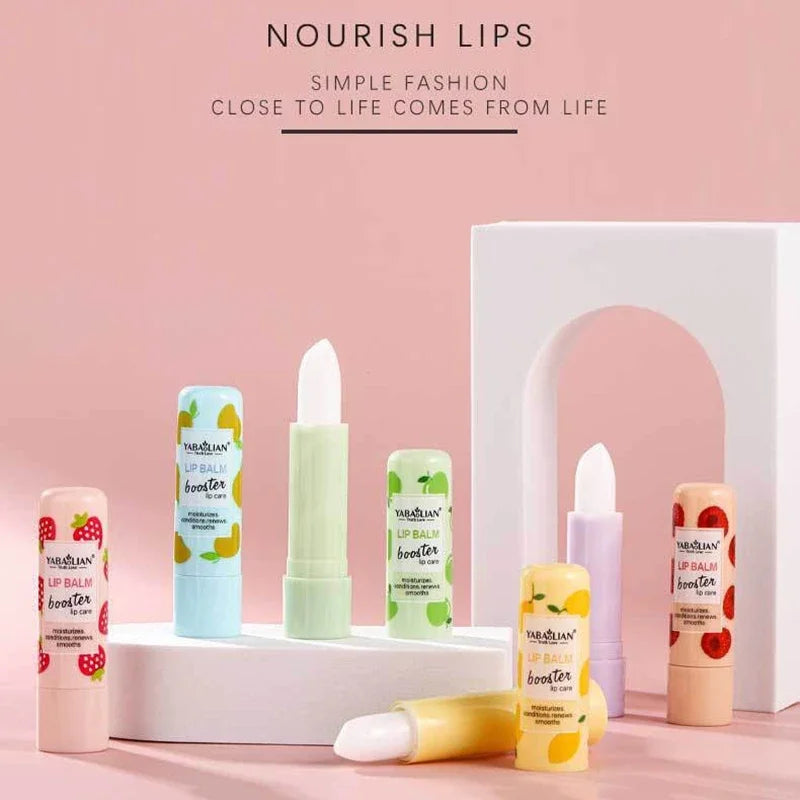 Natural Fruit Lip Balm Long Lasting Moisturizing Nourishes Reduce Lip Line Anti Aging Anti-drying Hydration Lips Care Lipstick