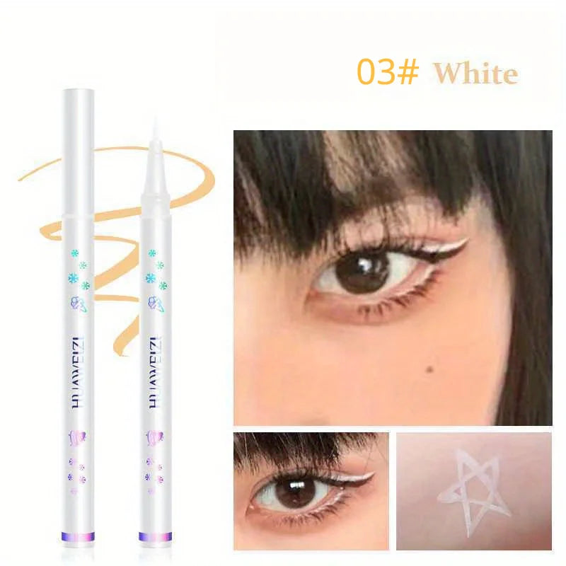 Matte White Liquid Eyeliner Pen - Waterproof Ultra-thin White
