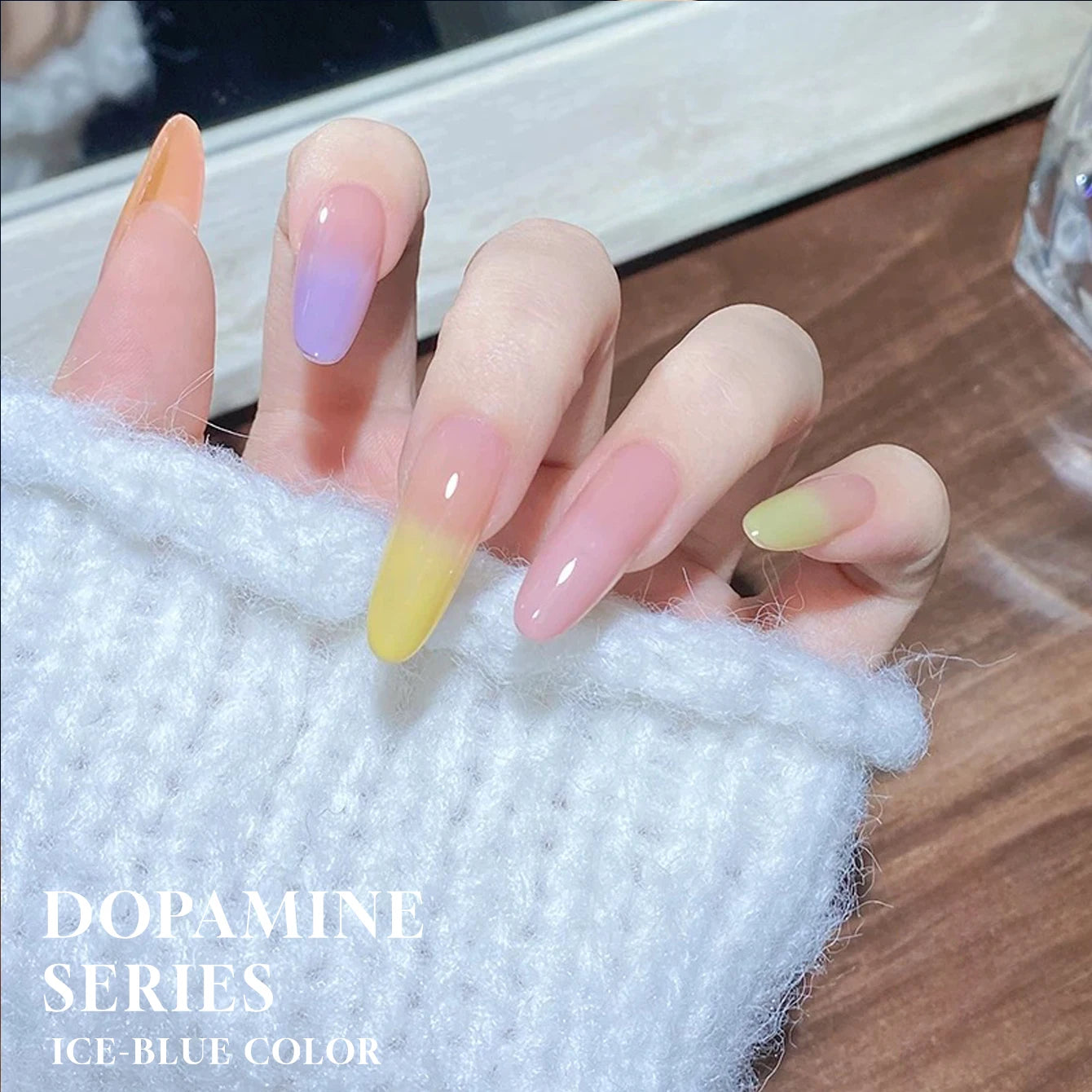 MIANEL 12ML 1-6PCS 2026 New Release Jelly Dopamine Candy Gel Nail Polish - Multi-Color Nude Sheer Finish Bestseller