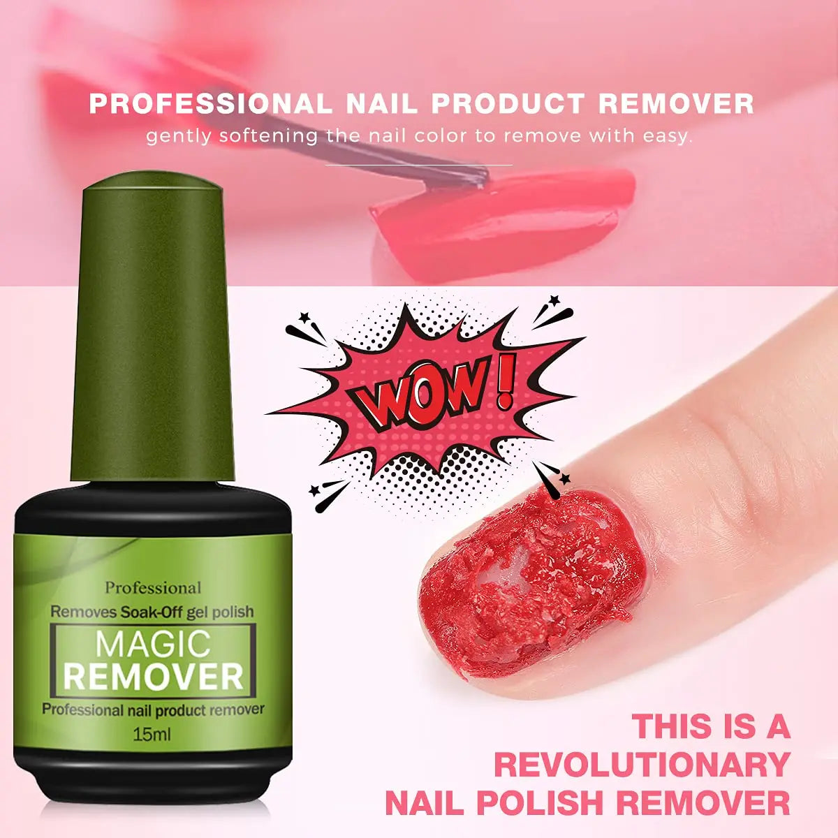 15ml Magic Fast Disarm Nail Gel Polish Remover Clean UV Soak Off Semi Permanent Varnish Nail Art Removal Tools Manicure202