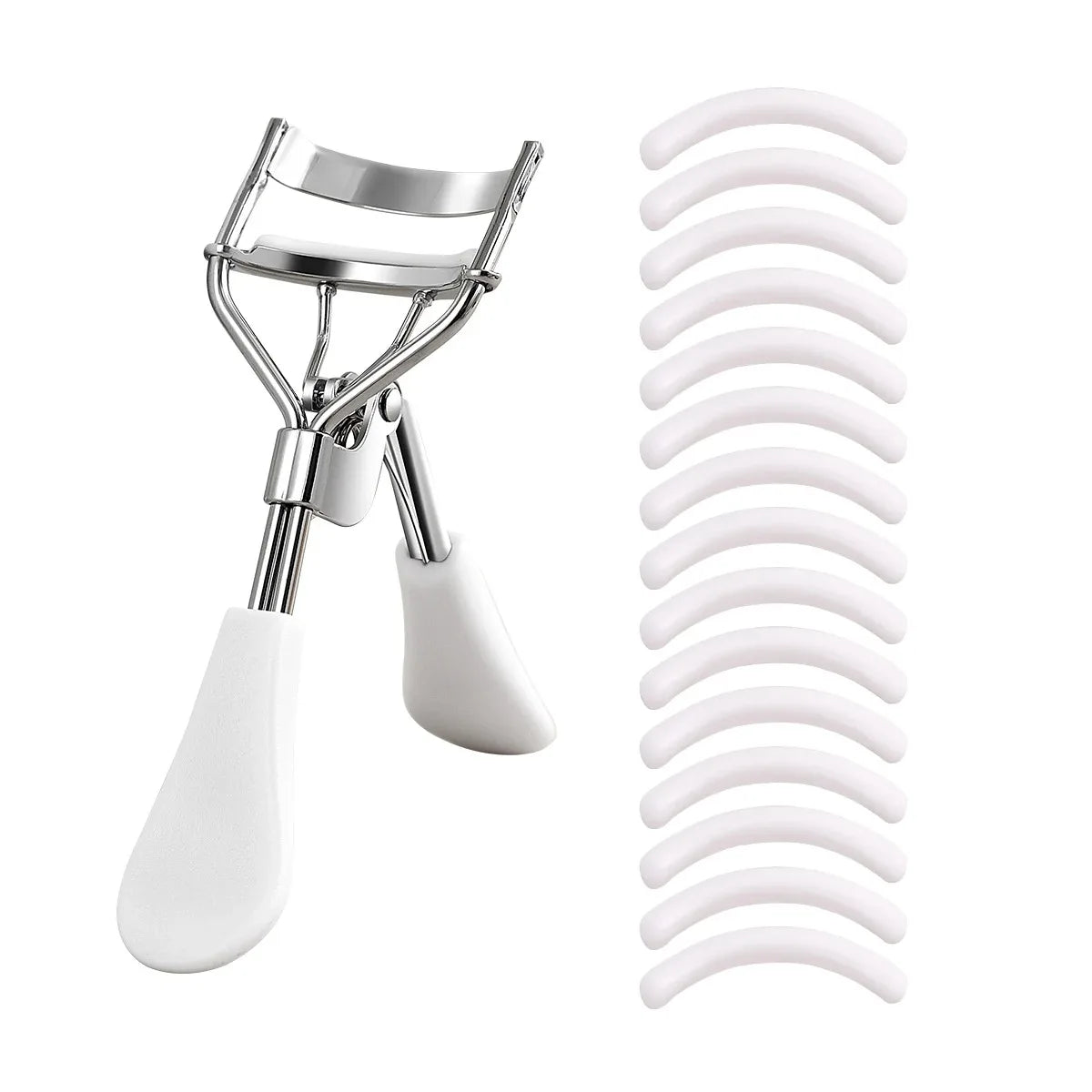 with 15 Silicone Pads and Stainless Steel Eyelash Curler Portable Eyelash Curler, Used for Eyelash Extension and Curling Tools