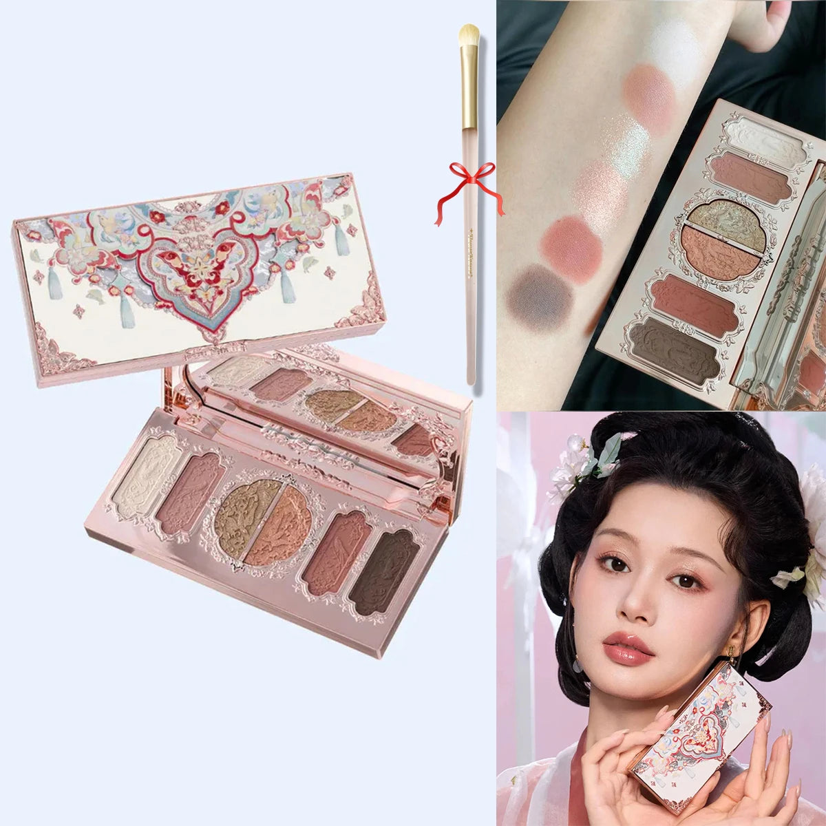 Flower Knows Swan Ballet 6-Color Eyeshadow Palette