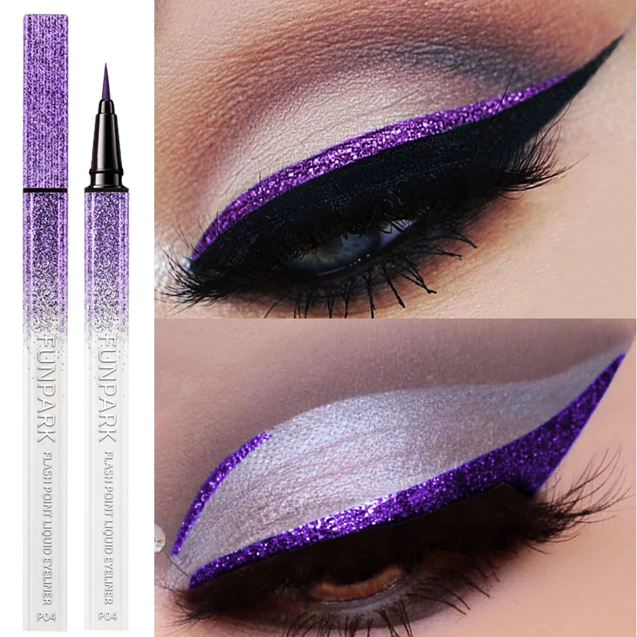 Purple Liquid Eyeliner - Waterproof Matte Quick-Dry Eye Pen