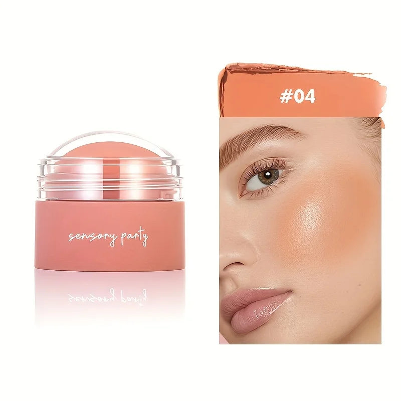 6 colors Waterproof Blush Cream - Long-Lasting, Multi-Use Makeup for Women