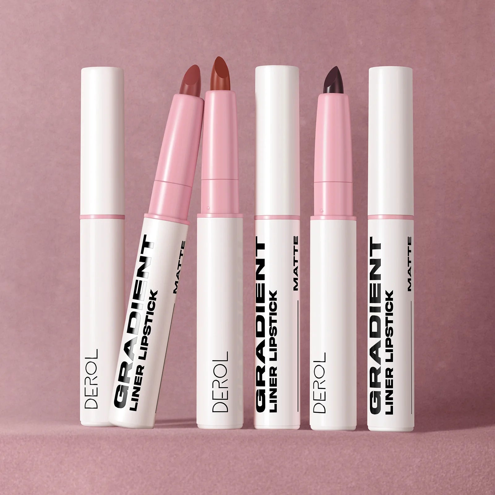 2-in-1 Lip Liner - Velvet Matte Long-Lasting, Smudge-Proof & Precise Definition, All-in-One Cream Lip Pencil