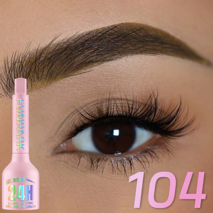 3D Dye Eyebrow Pencil Hairling Anti-smudge Waterproof 3 Colors Black Brown Brush Natural Wild Eyebrow Enhancers Cream Makeup