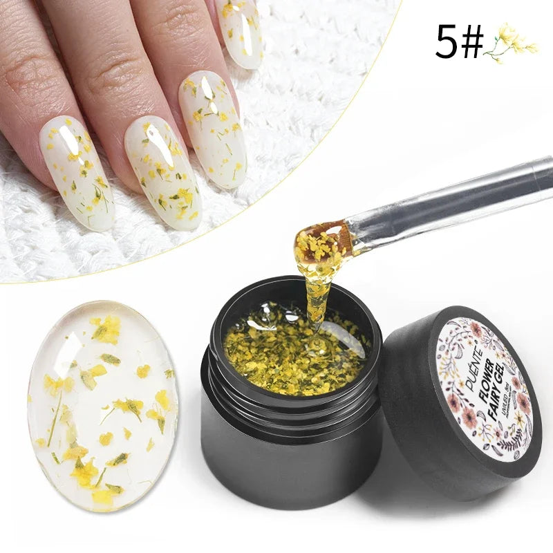 PUENTE 5ml Metallic Painting Liner Gel Polish Bright Mirror Effect Semi-Permanent UV Nail Varnish For Stunning French Nail Art