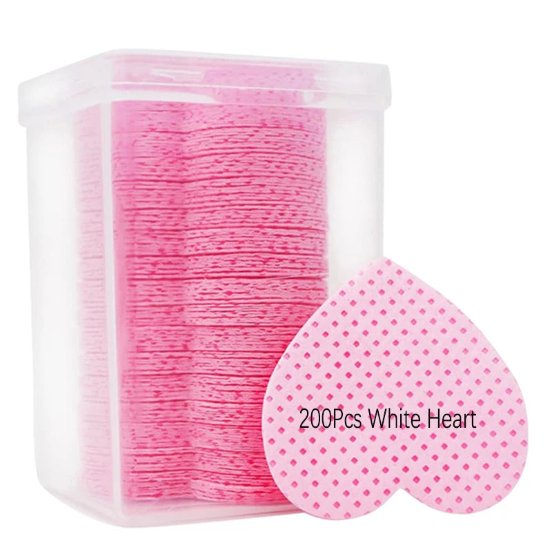 LULAA Glue Wipes Lint Free Nail Wipes Non-Woven Fabric Lash Glue Wipes Nail Polish Remover Wipes Use for Nail Polish Remover