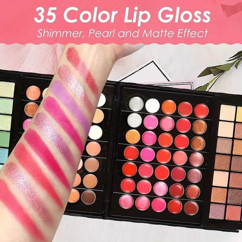 177 Color All-in-One Makeup Set with Mirror - Waterproof Kit