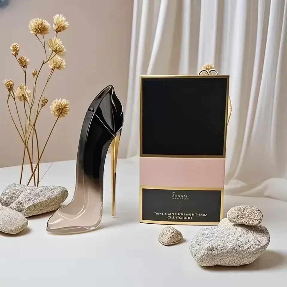 New 80ml Women's Luxury Floral Elegant High Heel Bottle Design Lasting Fragrance Sexy Spray Fashion Deodorant Perfume Gift