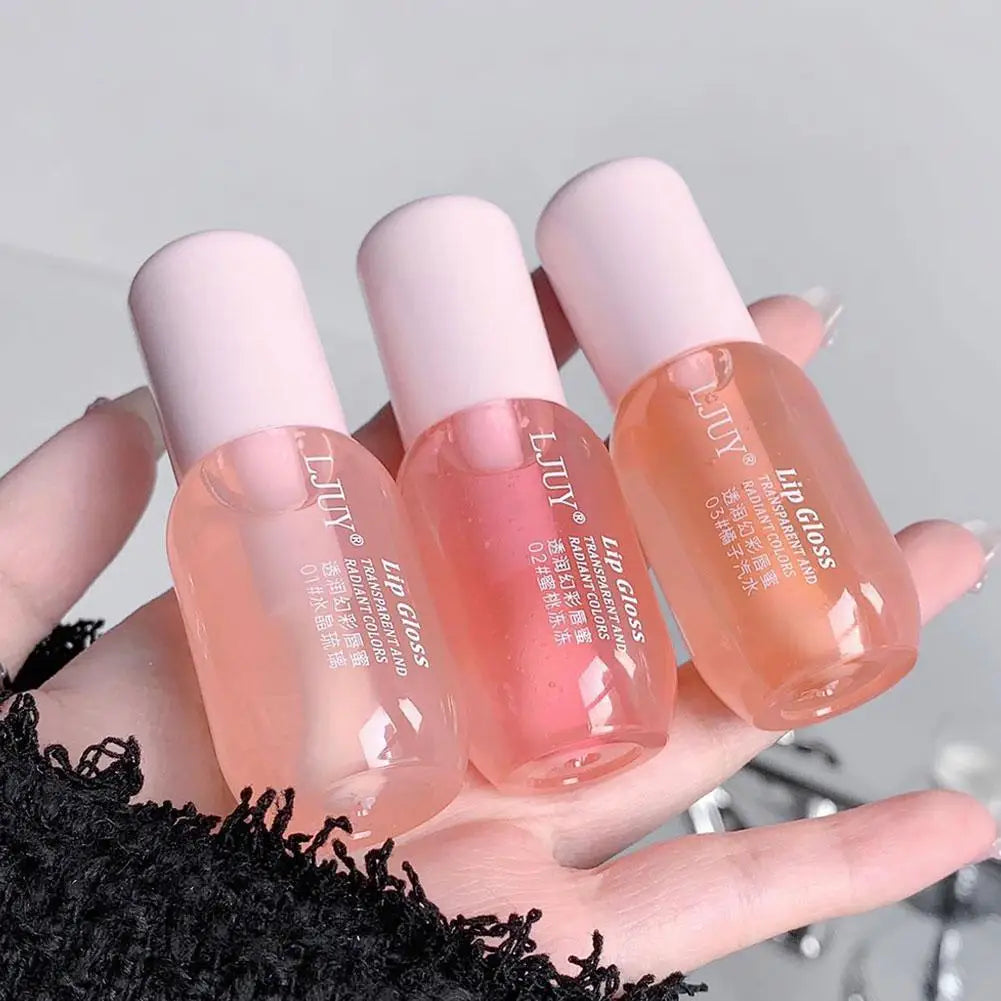 Moisturizing Lip Oil - Hydrating Transparent Jelly Lip Balm