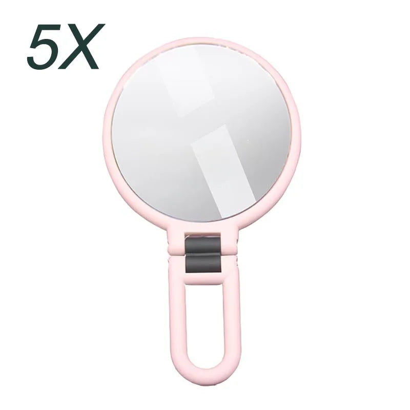 New 2/5/10/15x Magnifying Makeup Mirror Women's Pocket Mirror Small Folding Mirror for Table HUAZJ06