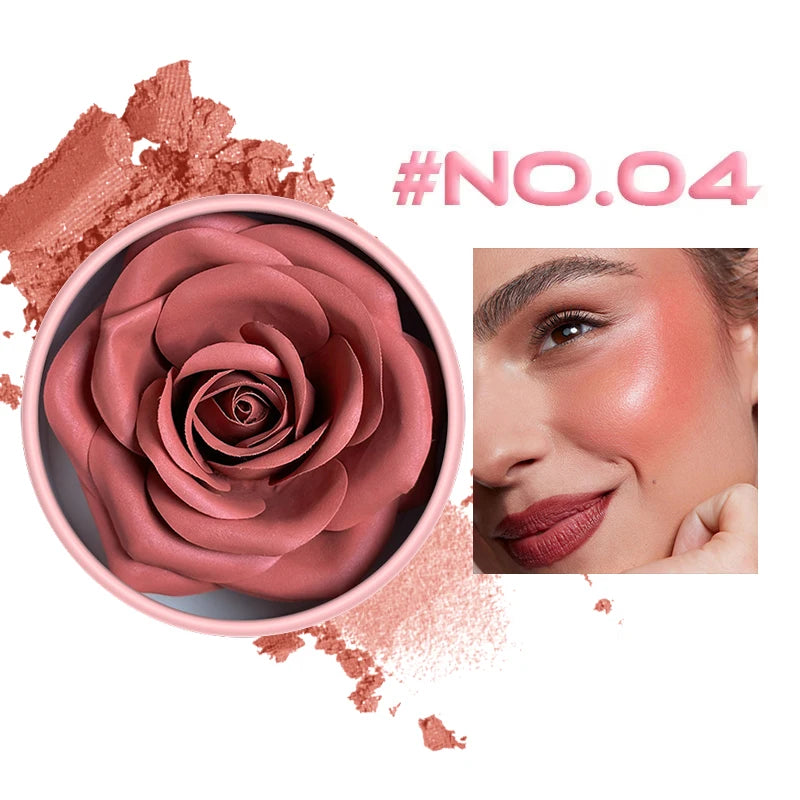 Single Color Matte Petal Blush Palette Highgloss Contouring Cream Contour Makeup Rouge for Women Beauty Cosmetics Makeup Palette