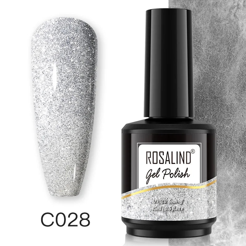 ROSALIND 7ml/15ml Summer Green Gel Nail Polish Semi Permanent Nail Art Manicure Soak Off Top Base Matt Hybrid Varnishes UV Gel