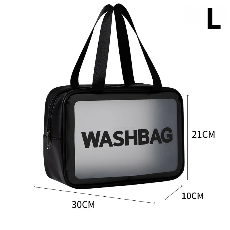 Portable Travel Wash Bag Female Transparent Waterproof Makeup Storage Pouch Large Capacity Cosmetic Organizer Beauty Women Case
