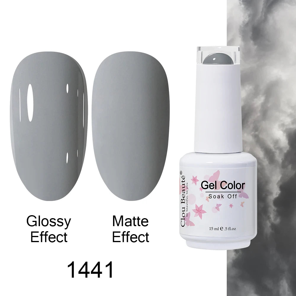 Clou Beaute Royal Blue Color Winter Trendy Semi Permanent Nail Art Manicure Varnishes Gel Nail Polish Hybrid Base Gel Top Coat