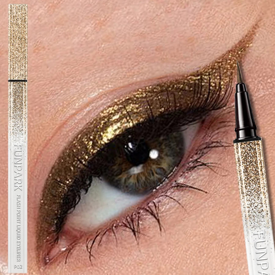 Metallic Liquid Eyeliner - Waterproof Shiny Pearlescent 0.6ml