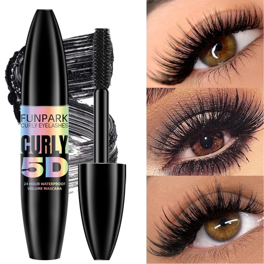 Black 5D Fiber Mascara - Waterproof Thickening & Lengthening