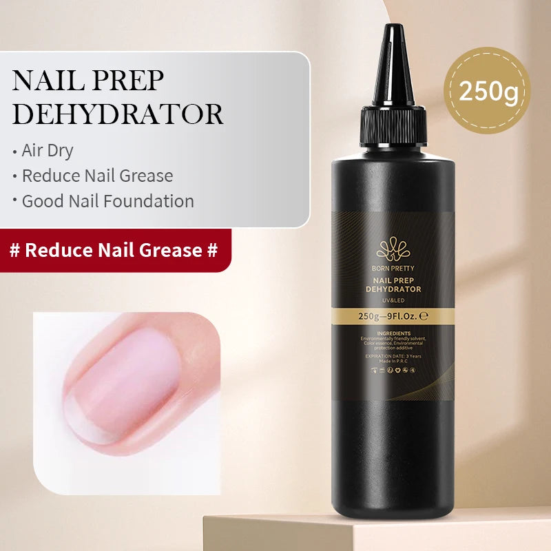 BORN PRETTY 250g Milky White Jelly Nude Gel Nail Polish Refilled Package Translucent Clear Semi Permanent Soak Off UV Gel