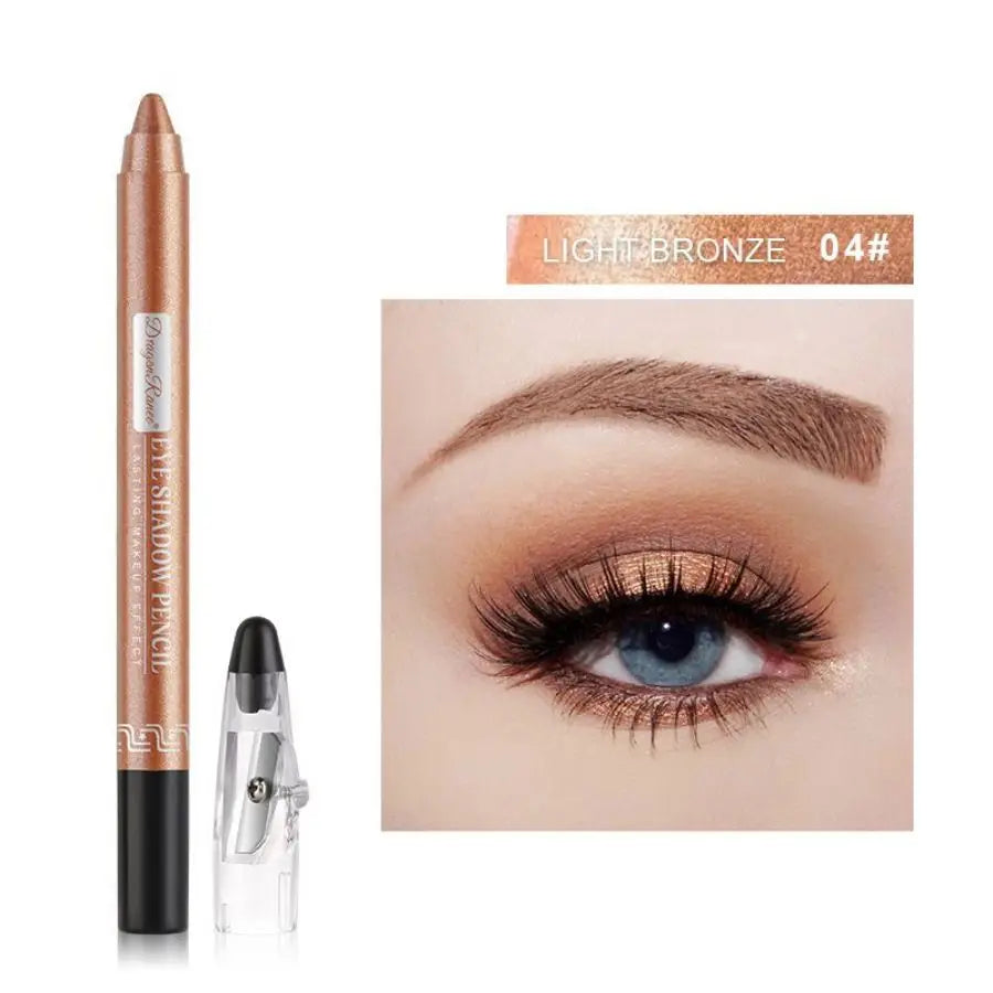 Eyeshadow Pen, Eyeliner Pen, Eyeshadow Stick, Under-Eye Shadow Pen, Pearlescent Eyeshadow Pen with Sharpener, Foam Pen, Single-Color Eyeshadow Pen, Pearlescent Under-Eye Shadow, Highlighter, Smudge-Proof