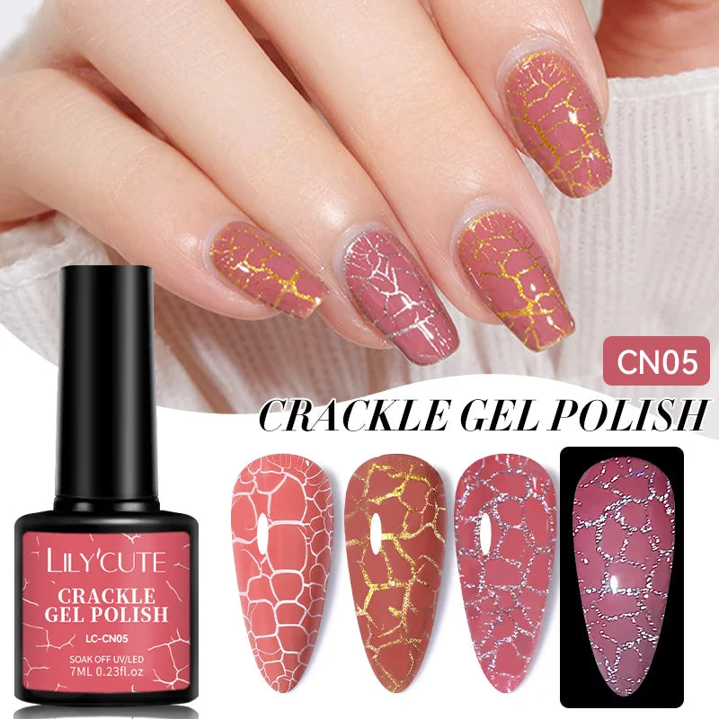 LILYCUTE 7ML Black Silver Red Reflective Glitter Gel Nail Polish Sparkling French Soak Off Long Lasting Manicure Nails Art Gel
