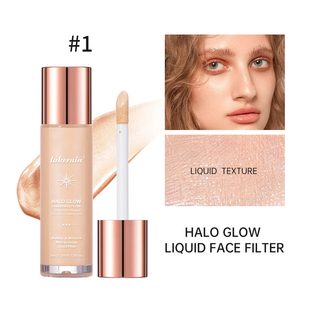 Bronzer Facial Gloss Liquid Highlighter Permanent Setting Contouring Liquid Moisturizes Soothes Long-lasting Effect Face Filter