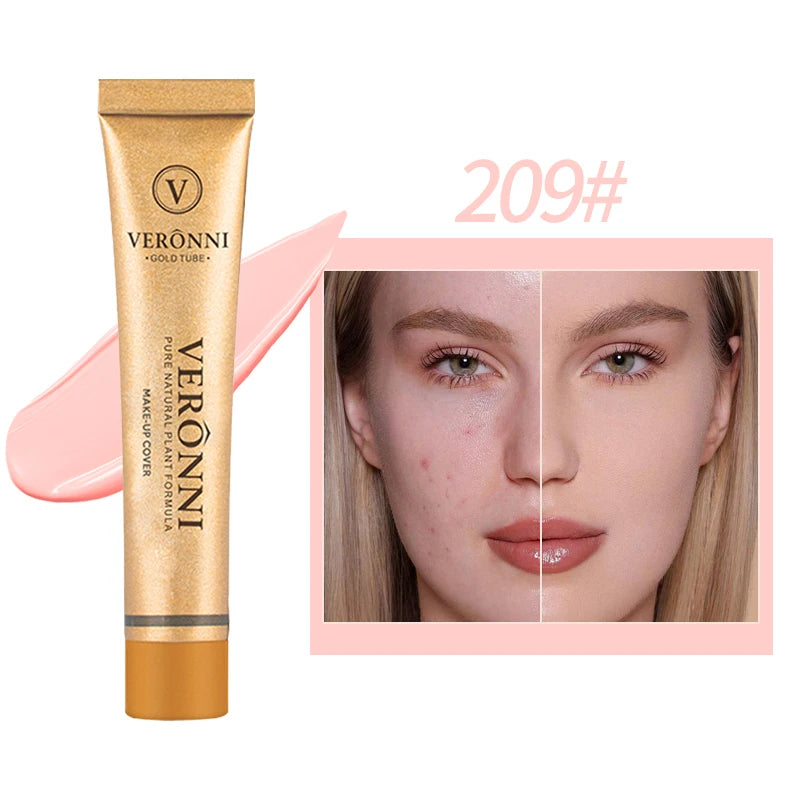 Long-lasting waterproof and sweatproof concealer with natural nude Maquiagem Liquid Concealer Beauty Face  Cosmetics Makeup Base