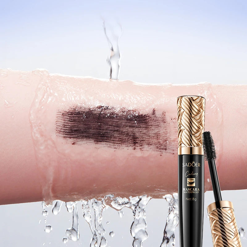 5D Silk Fiber Waterproof Mascara - Black Lengthening & Volumizing