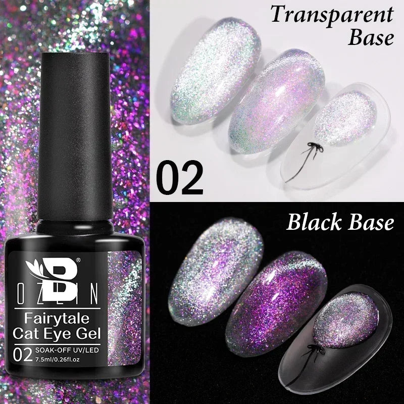 AWStorG 7.5ml Crimson Velvet Cat Eye Magnetic Gel Nail Polish Shiny Ruby Red Cat Eye Gel Soak Off UV Semi-Permanent Nail Art