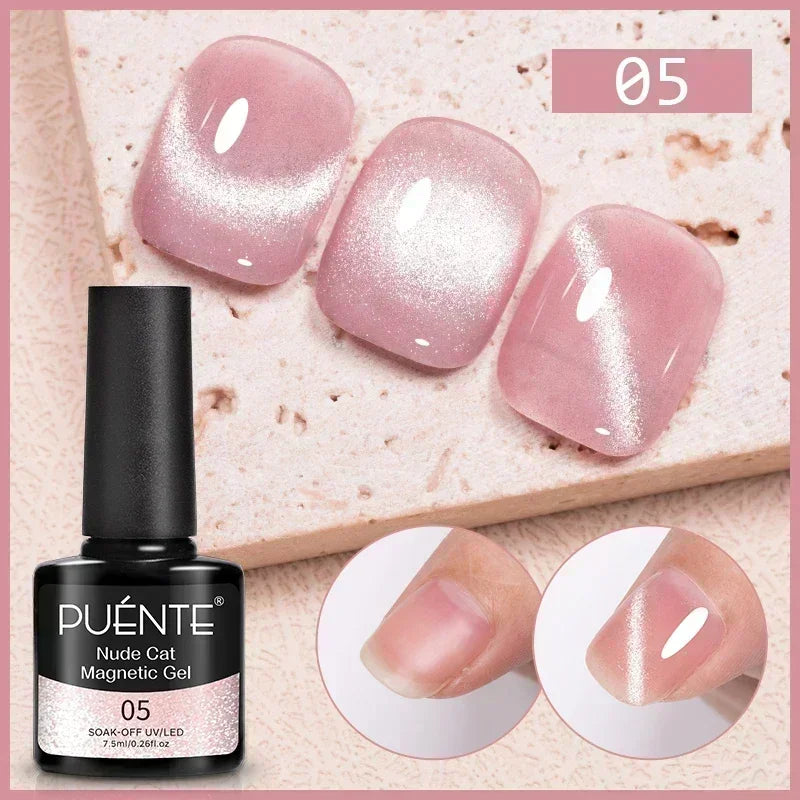PUENTE 5ml Metallic Painting Liner Gel Polish Bright Mirror Effect Semi-Permanent UV Nail Varnish For Stunning French Nail Art