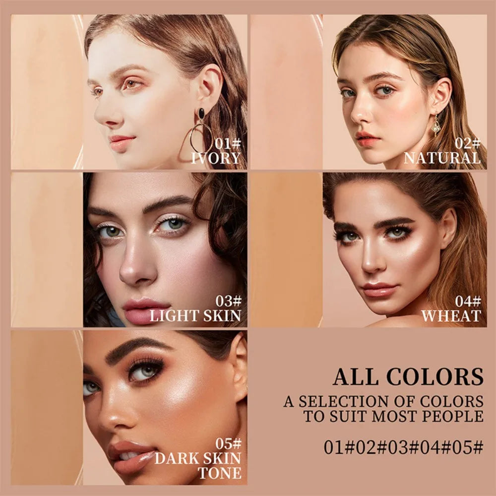 Stick Foundation Balm Serum Boosted Skin Tint Foundation Stick Smooth Plumper Hight Coverage Travel Bronze Foundation Stick Make