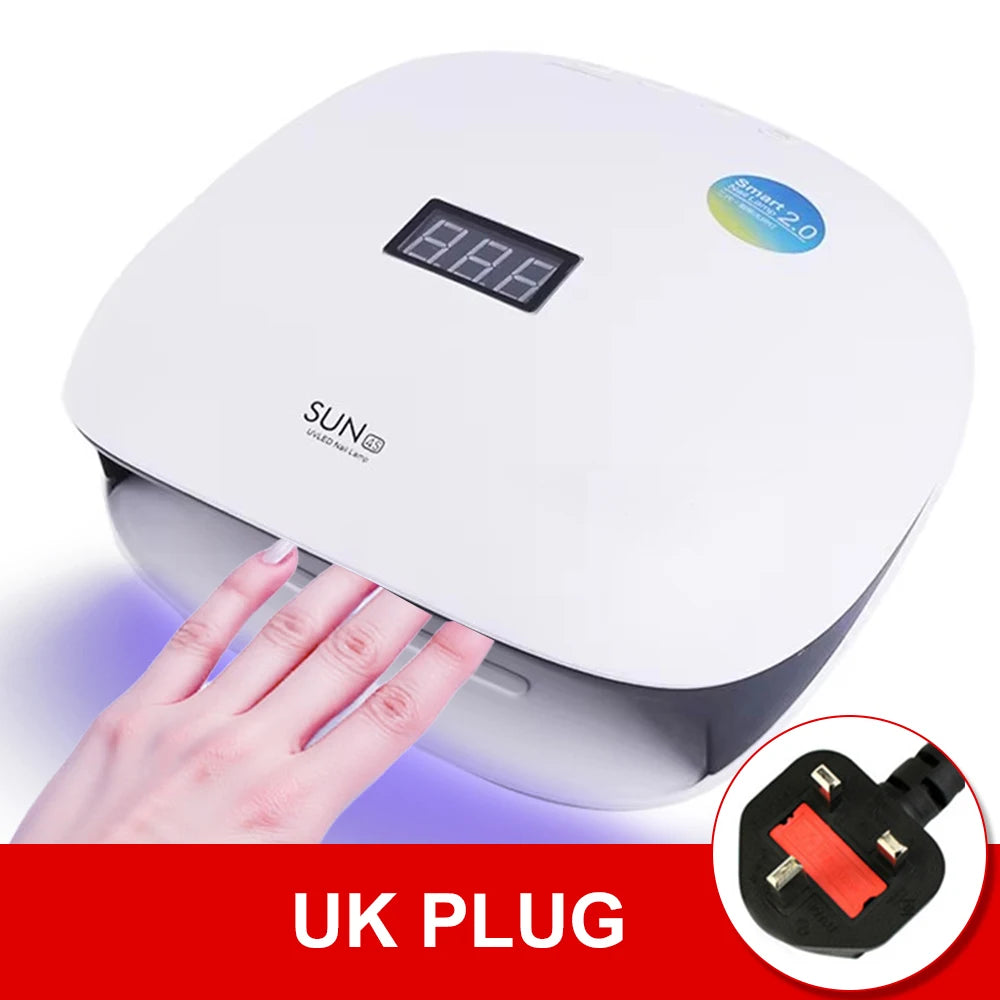Professional Nail Lamp For Manicure With 4 Timers Setting 48W UV LED Nail Lamp Nails For Fast Curing Gel Nail Polish For Salon