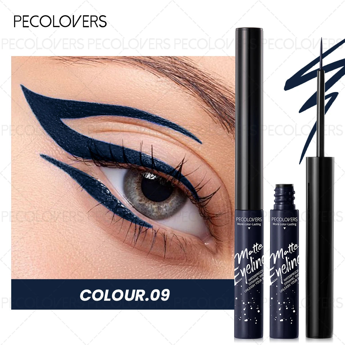 1PC Colorful Liquid Eyeliner, Waterproof, Precise Line, High Color Payoff, Quick Drying, Perfect for Christmas and Holiday Party
