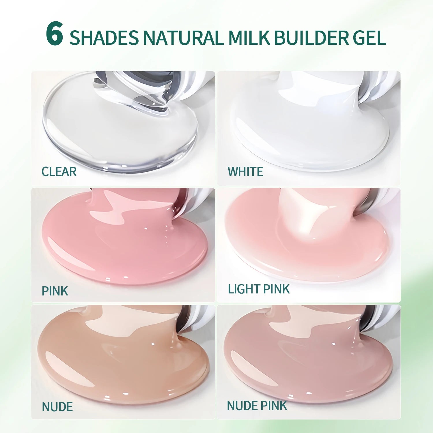 Nailpop 30g HEMA-FREE Builder Gel Milky Smooth UV Nail Gel for Extension Long Lasting Hard Gel Nail Strengthen Nail Art Design