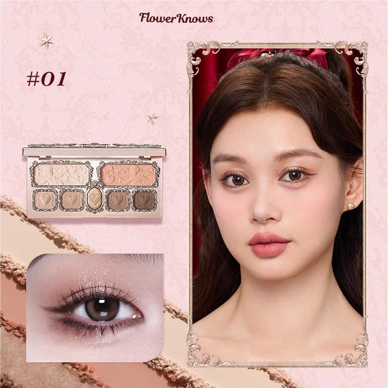Flower Knows Swan Ballet 6-Color Eyeshadow Palette