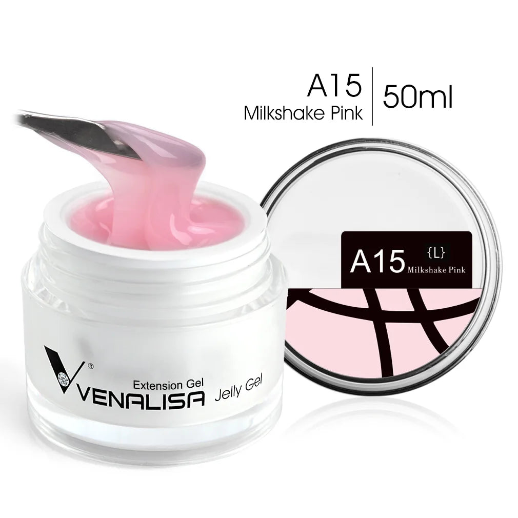 50ml VENALISA Builder UV Contruction Gel Jelly Gel Nude Skin Collection Nail Form Keep Nail C Arc Soak Off UV LED Camouflage Gel