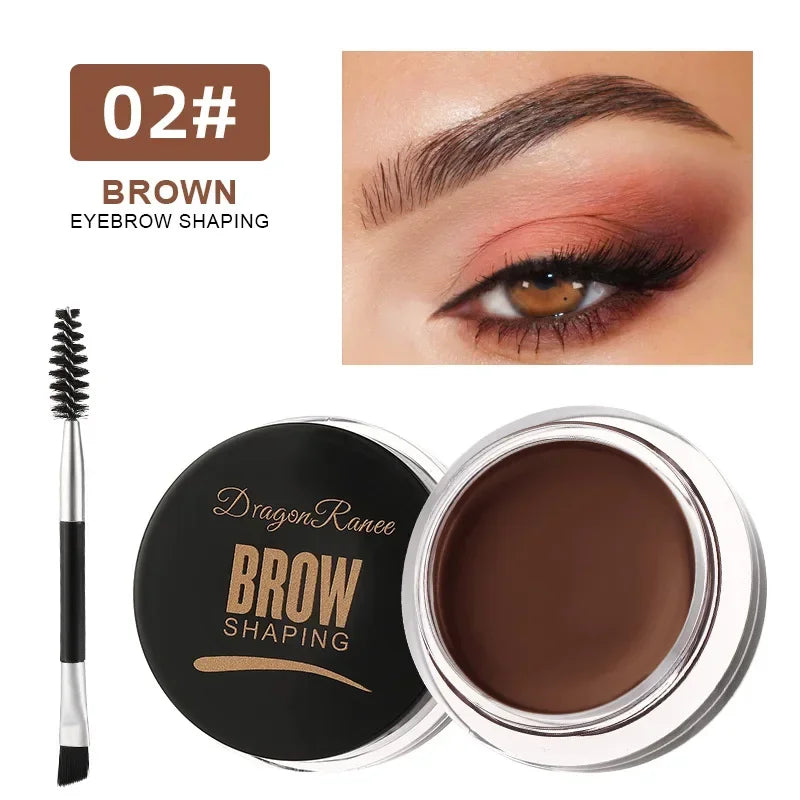 3D Wild Eyebrow Tint Cream - Waterproof Matte Brown Black Gel