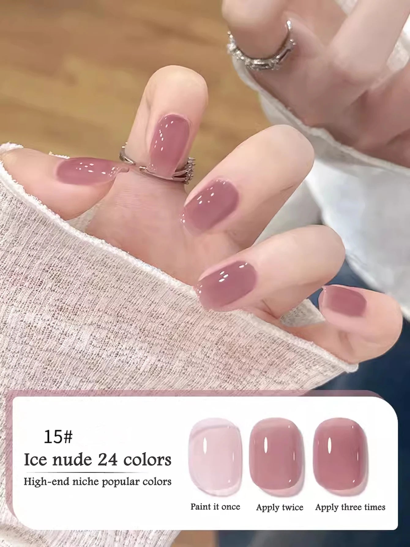 10ML 1-24PCS Milk White Jelly Gel Nail Polish Nail Art 2026 New Popular Nail Supplies UV LED Light Nails Black Red Nails