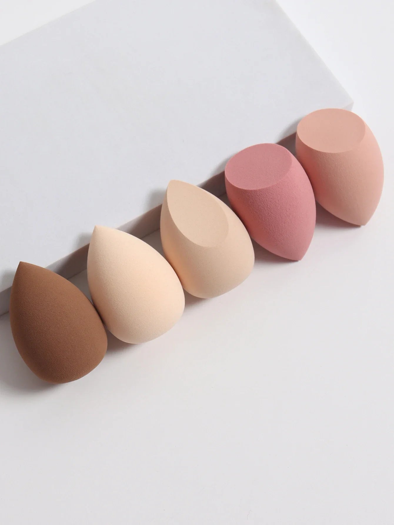 5-Pack Dual-Use Makeup Sponge Set - Velvet for Liquid/Cream/Powder | Vegan Eco-Friendly Travel Essentials